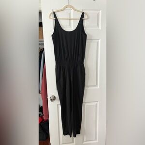Athleta Women’s Black Jumpsuit Tank Sleeveless Travel Elastic Waist